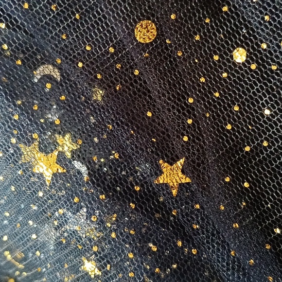 Rare Editions Navy Glitter Tulle Dress – Size 14 Kids – Excellent Condition - Picture 3 of 5